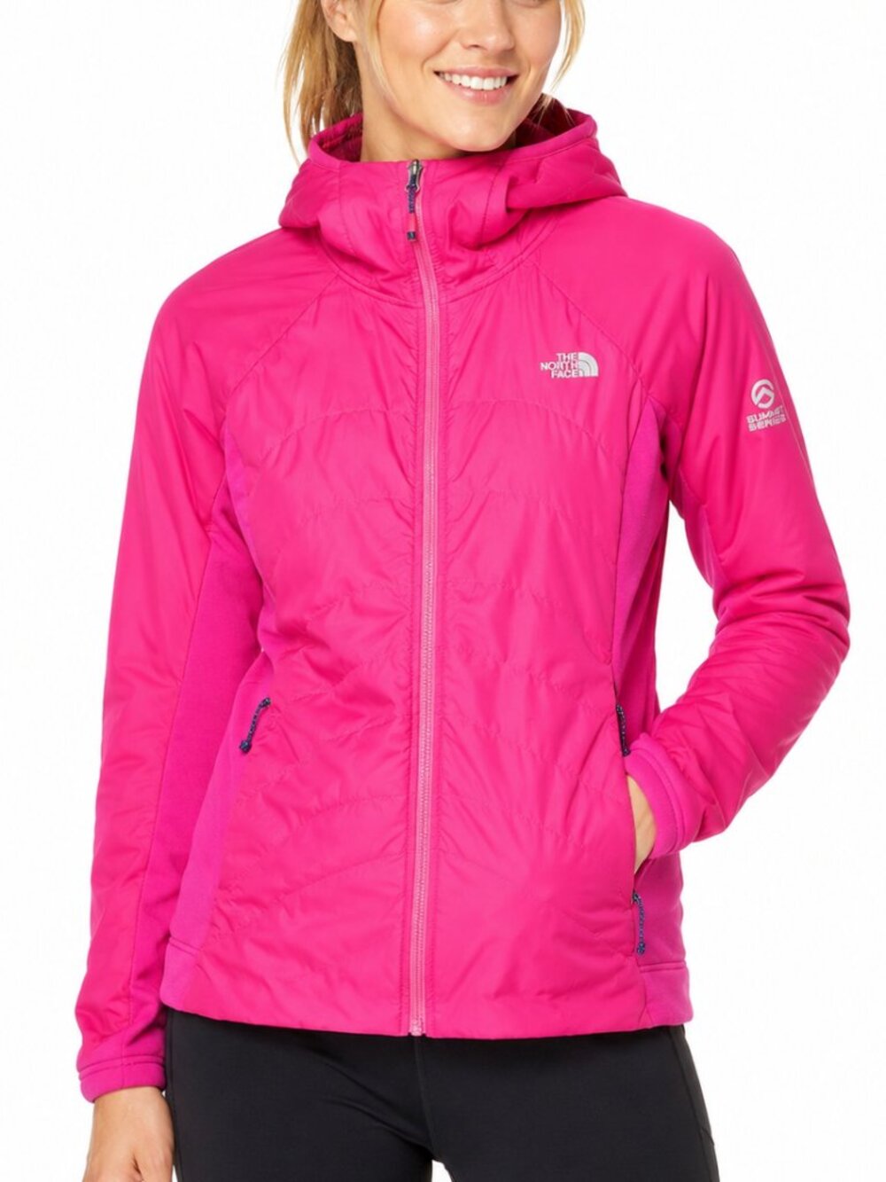 THE NORTH FACE Summit Series Primaloft Puffer Jacket Pink XL Fleece Mid-Weight